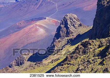 View of the cinder cones from the Kalahaku Overlook, Haleakala Natonal Park; Maui, Hawaii, United States of America View Large Photo Image Stock Photography - View of the cinder cones from the Kalahaku Overlook, Haleakala Natonal Park; Maui, Hawaii, United States of America. Fotosearch