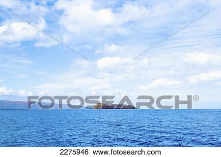 View of the coastline of an hawaiian island and a rock formation; Hawaii, United States of America View Large Photo Image Stock Photograph - View of the coastline of an hawaiian island and a rock formation; Hawaii, United States of America. Fotosearch