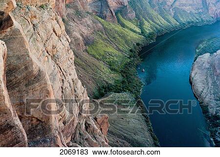 Stock Image - View Of The Colorado River; Arizona United States Of America. Fotosearch