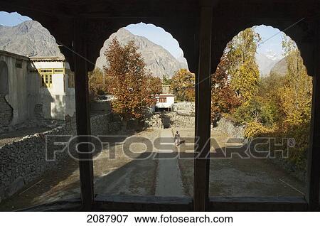 View Of The Courtyard From The Loggia Of Khaplu Fort, Baltistan, Northern Areas, Pakistan View Large Photo Image Stock Photo - View Of The Courtyard From The Loggia Of Khaplu Fort, Baltistan, Northern Areas, Pakistan. Fotosearch