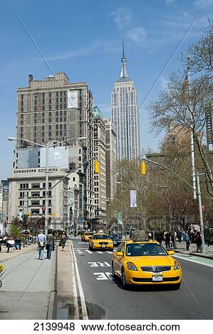 View Of The Empire State Building From Madison Square Park, Manhattan, New York, Usa View Large Photo Image Stock Photo - View Of The Empire State Building From Madison Square Park, Manhattan, New York, Usa. Fotosearch