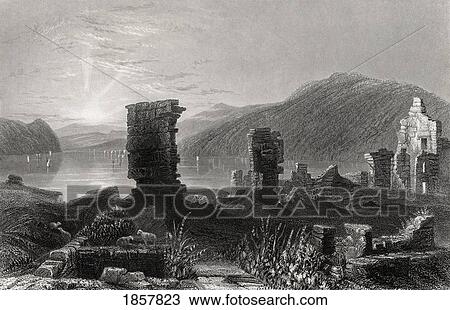 View Of The Ruins Of Fort Ticonderoga From A 19Th Century Print Engraved By T A Prior After W H Bartlett View Large Photo Image Stock Image - View Of The Ruins Of Fort Ticonderoga From A 19Th Century Print Engraved By T A Prior After W H Bartlett. Fotosearch
