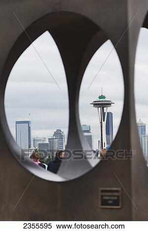 View Of The Space Needle And Other Downtown Buildings From A Window; Seattle, Washington, United States Of America View Large Photo Image Stock Photography - View Of The Space Needle And Other Downtown Buildings From A Window; Seattle, Washington, United States Of America. Fotosearch