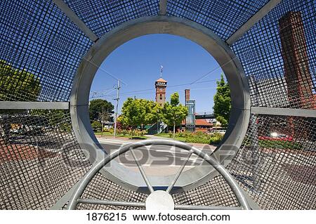 View Of The Union Station Railroad Through A Mesh Metal Structure; Portland, Oregon, Usa View Large Photo Image Stock Photography - View Of The Union Station Railroad Through A Mesh Metal Structure; Portland, Oregon, Usa. Fotosearch