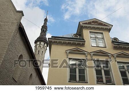 View Of Town Hall In Tallinn, Estonia View Large Photo Image Stock Photography - View Of Town Hall In Tallinn, Estonia. Fotosearch