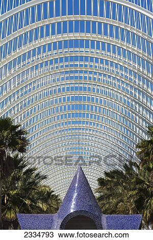 View Of Umbracle, Sculpture And Palm Trees In Ciudad De Las Artes Y Las Ciencias (City Of Arts And Sciences); Valencia, Spain View Large Photo Image Stock Image - View Of Umbracle, Sculpture And Palm Trees In Ciudad De Las Artes Y Las Ciencias (City Of Arts And Sciences); Valencia, Spain. Fotosearch