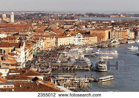 View of Venice from the top of St Mark's Campanile; Venice, Italy View Large Photo Image Stock Image - View of Venice from the top of St Mark's Campanile; Venice, Italy. Fotosearch
