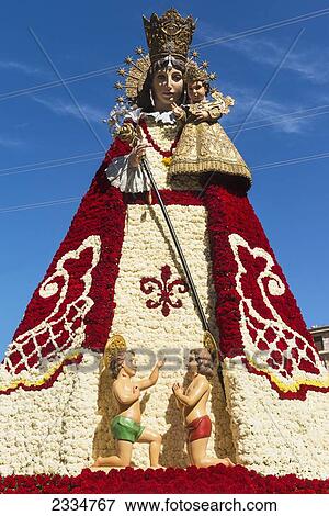 View Of Virgin De Los Desamparados (Holy Virgin Of Lonely And Homeless. ) During Fallas Festival; Valencia, Spain View Large Photo Image Stock Photo - View Of Virgin De Los Desamparados (Holy Virgin Of Lonely And Homeless. ) During Fallas Festival; Valencia, Spain. Fotosearch