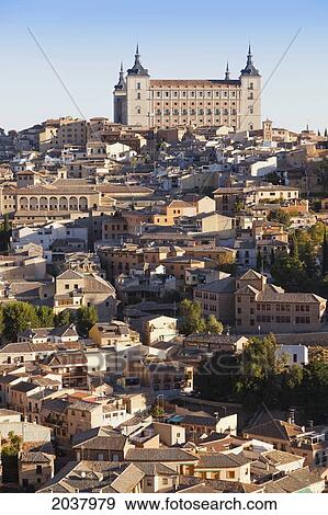 View Over City To The Alcazar; Toledo Toledo Province Castilla- La Mancha Spain View Large Photo Image Stock Photo - View Over City To The Alcazar; Toledo Toledo Province Castilla- La Mancha Spain. Fotosearch