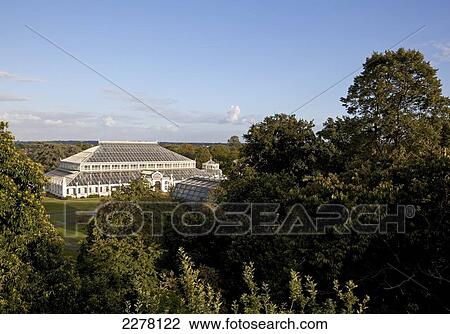 Stock Image - View over Kew Gardens from the Treetop Walkway; London, England. Fotosearch
