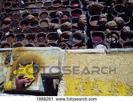 Stock Image - View Over Tannery. Fotosearch