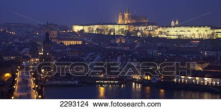 View over the Charles Bridge towards the Mala Strana District of Prague, Czech Republic, Europe View Large Photo Image Picture - View over the Charles Bridge towards the Mala Strana District of Prague, Czech Republic, Europe. Fotosearch