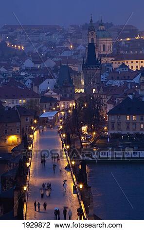 View over the Charles Bridge towards the Mala Strana District of Prague, Czech Republic, Europe View Large Photo Image Stock Image - View over the Charles Bridge towards the Mala Strana District of Prague, Czech Republic, Europe. Fotosearch