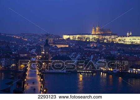 View over the Charles Bridge towards the Mala Strana District of Prague, Czech Republic, Europe View Large Photo Image Stock Image - View over the Charles Bridge towards the Mala Strana District of Prague, Czech Republic, Europe. Fotosearch