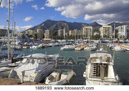 View Over Yachts In Marina In Marbella View Large Photo Image Stock Image - View Over Yachts In Marina In Marbella. Fotosearch