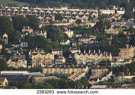 View overlooking Bath and its famed honey coloured Bath Stone; Bath, Somerset, England View Large Photo Image Stock Image - View overlooking Bath and its famed honey coloured Bath Stone; Bath, Somerset, England. Fotosearch