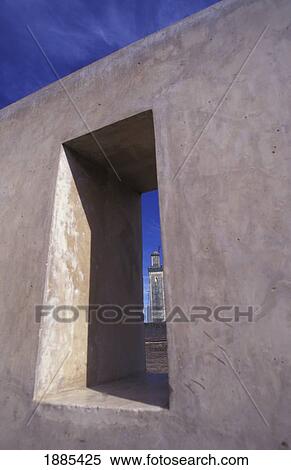 Stock Photography - View Through Window Of Minaret From Roof Of Najjarin Fondouk. Fotosearch