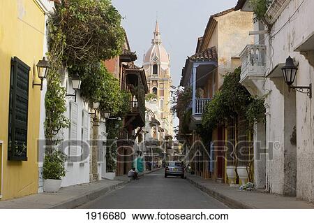 Stock Image - View Towards The Cathedral. Fotosearch