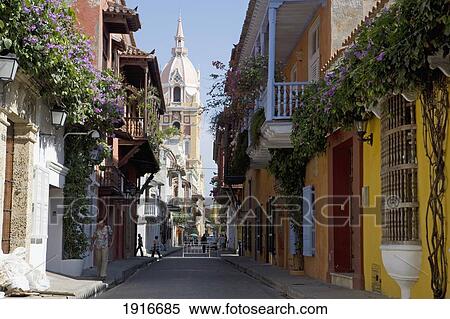 Stock Photography - View Towards The Cathedral. Fotosearch