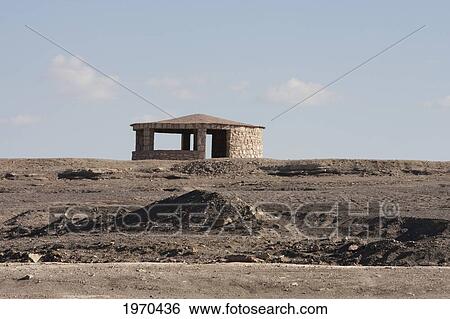 Stock Photograph - Viewing Platform By Inca Kolla Lagoon, Antofagasta Region, Chile. Fotosearch