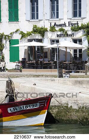 Stock Photo - Views around marina and Harbour town of St Martin de Re, Ile De Re, France. Fotosearch