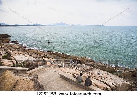 Views from a lookout point just outside of Chaweng, looking back onto the beach; Chaweng, Ko Samui, Thailand View Large Photo Image Stock Photo - Views from a lookout point just outside of Chaweng, looking back onto the beach; Chaweng, Ko Samui, Thailand. Fotosearch