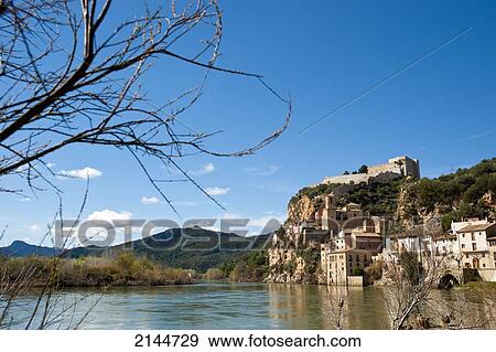 Views Of Miravet, Ebro River And Castle, Miravet, Tarragona, Spain View Large Photo Image Stock Photo - Views Of Miravet, Ebro River And Castle, Miravet, Tarragona, Spain. Fotosearch