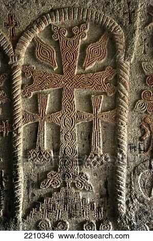 Stock Photograph - Views Of The 13Th Century Geghard Monastery (Monastery Of The Lance); Armenia. Fotosearch