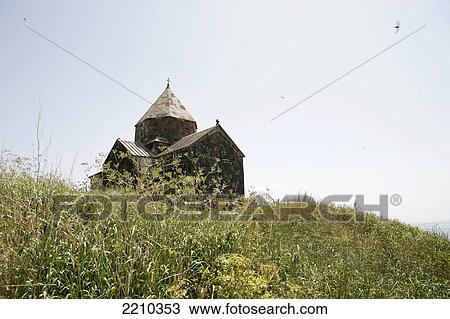 Stock Image - Views Of The 9Th Century Ad Sevanavank Monastery Situated On A Peninsular Above Lake Sevan; Armenia. Fotosearch