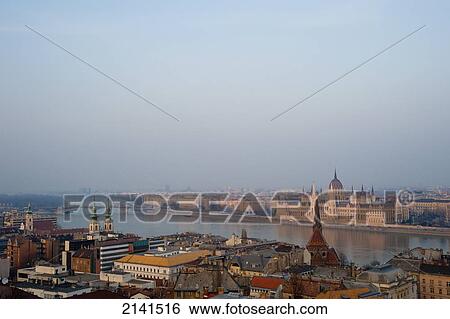 Views Of The City From The Castle District, Budapest, Hungary View Large Photo Image Stock Photograph - Views Of The City From The Castle District, Budapest, Hungary. Fotosearch