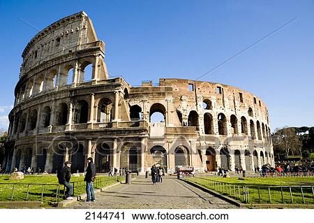 Stock Image - Views Of The Colosseum, Rome, Italy. Fotosearch