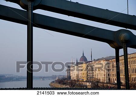 Views Of The Hngarian Parliament From The Chain Bridge, Budapest, Hungary View Large Photo Image Stock Image - Views Of The Hngarian Parliament From The Chain Bridge, Budapest, Hungary. Fotosearch