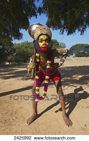 Vijayanagara ruins, boy dressed as a Hunuman monkey god; Hampi, Karnataka, India View Large Photo Image Stock Image - Vijayanagara ruins, boy dressed as a Hunuman monkey god; Hampi, Karnataka, India. Fotosearch
