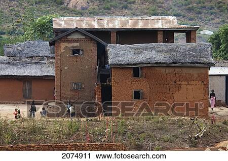 Village Along The Road Between Ranohira & Ambalavao, Fianarantsoa Province, Madagascar View Large Photo Image Stock Image - Village Along The Road Between Ranohira & Ambalavao, Fianarantsoa Province, Madagascar. Fotosearch