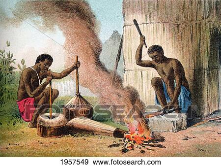 Village Blacksmiths In Africa In The 19Th Century. From The Life And Explorations Of Dr. Livingstone Published C. 1875. View Large Photo Image Stock Photo - Village Blacksmiths In Africa In The 19Th Century. From The Life And Explorations Of Dr. Livingstone Published C. 1875.. Fotosearch