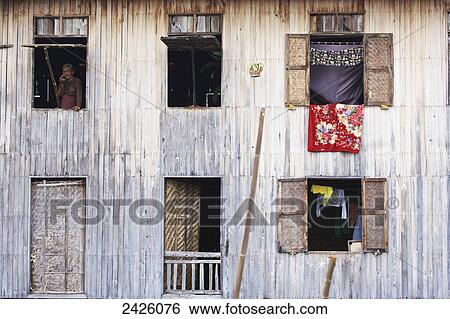 Village house on Inle Lake; Myanmar View Large Photo Image Stock Photograph - Village house on Inle Lake; Myanmar. Fotosearch