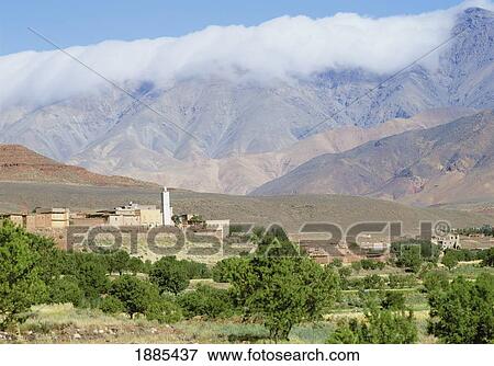 Stock Photo - Village In The High Atlas Mountains. Fotosearch