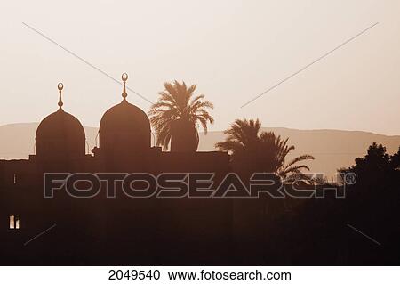 Village Mosque Along Nile River Between Luxor And Esna At Sunset, Qina, Egypt View Large Photo Image Stock Image - Village Mosque Along Nile River Between Luxor And Esna At Sunset, Qina, Egypt. Fotosearch