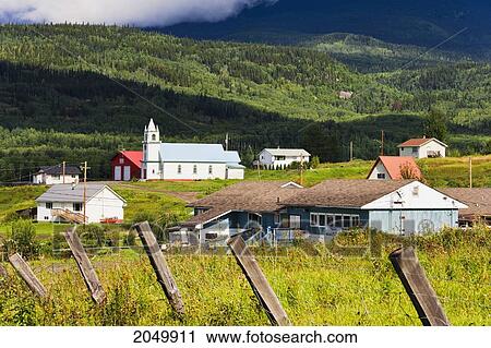 Stock Image - Village Of Hagwilget, British Columbia. Fotosearch