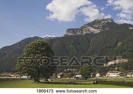 Village Of Maurach And Mountains, Maurach, Tirol, Austria View Large Photo Image Stock Image - Village Of Maurach And Mountains, Maurach, Tirol, Austria. Fotosearch
