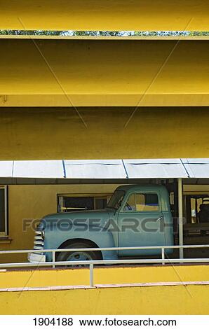 Stock Photo - Vintage Truck Parked In Moncada Barracks (Moncada Garrison), Satiago De Cuba, Cuba. Fotosearch