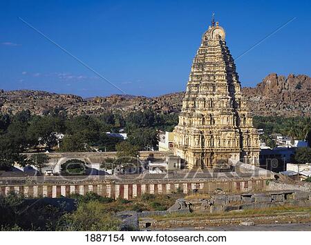 Virupaksha Temple Of The Historic Vijayanagara Empire. View Large Photo Image Picture - Virupaksha Temple Of The Historic Vijayanagara Empire.. Fotosearch