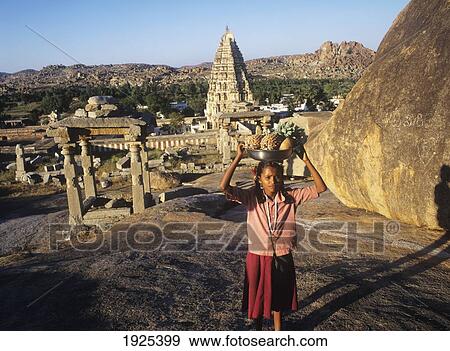 Virupasha Temple; Hampi, Karnataka, India View Large Photo Image Stock Photo - Virupasha Temple; Hampi, Karnataka, India. Fotosearch