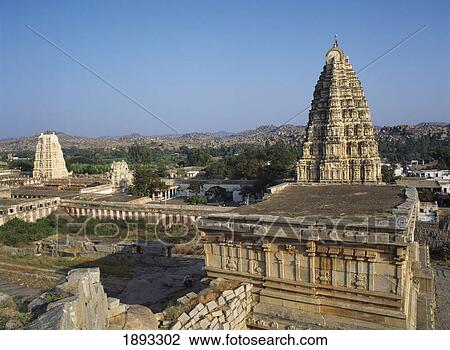 Virupasha Temple View Large Photo Image Stock Image - Virupasha Temple. Fotosearch