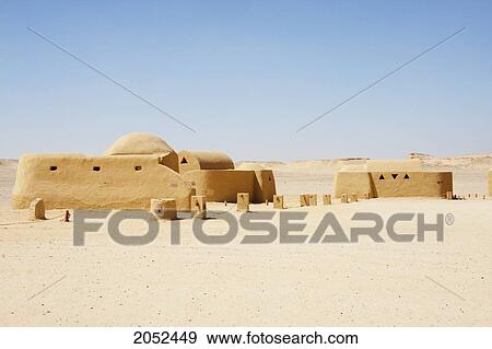 Stock Photo - Visitor Centre In Wadi Al-Hitan (Whale Valley), El Fayoum, Egypt. Fotosearch
