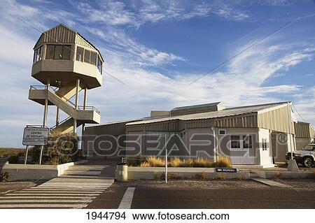 Picture - Visitor Centre on Istmo Carlos Ameghino, Peninsula Valdes, Chubut, Argentina. Fotosearch