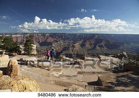 Visitors at Mather Point lookout, Grand Canyon National Park; Arizona, United States of America View Large Photo Image Stock Photograph - Visitors at Mather Point lookout, Grand Canyon National Park; Arizona, United States of America. Fotosearch