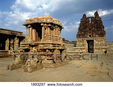 Stock Photo - Vitala Temple Stone Chariot. Fotosearch
