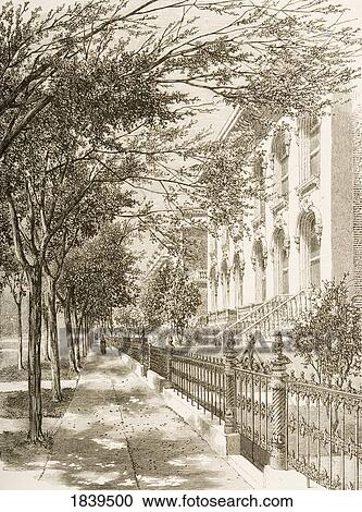 Wabash Avenue, Chicago, Illinois In 1870S. From American Pictures Drawn With Pen And Pencil By Rev Samuel Manning Circa 1880 View Large Photo Image Stock Image - Wabash Avenue, Chicago, Illinois In 1870S. From American Pictures Drawn With Pen And Pencil By Rev Samuel Manning Circa 1880. Fotosearch