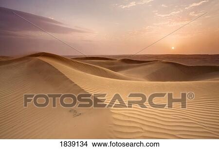 Wahiba Sands At Sunset; Wahiba, Oman View Large Photo Image Picture - Wahiba Sands At Sunset; Wahiba, Oman. Fotosearch